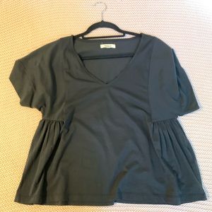Black Madewell Peplum NWOT